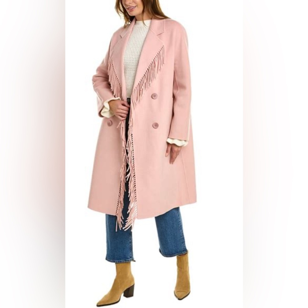 NWT LoveShackFancy beautiful knee-length, 100% cashmere coat - Picture 9 of 9